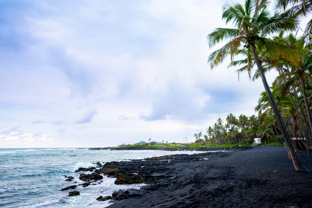 Punaluu Black Sand Beach Hawaii