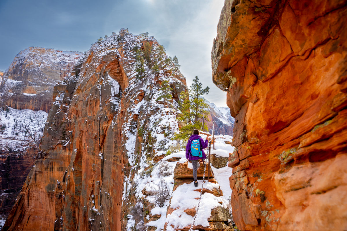 Angel's Landing Hike (Zion National Park) - In The Snow - That ...