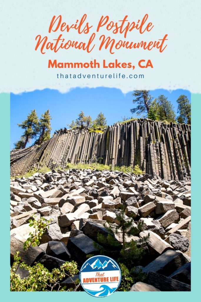Devils Postpile National Monument, Mammoth Lakes, CA Pin 1
