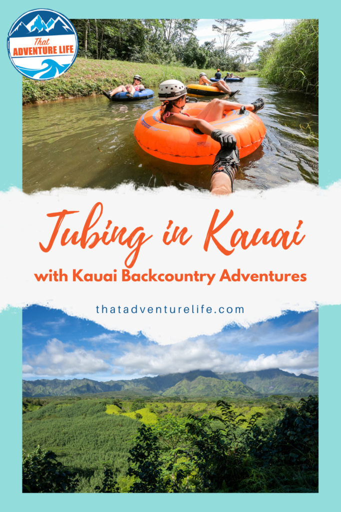 Tubing in Kauai with Kauai Backcountry Adventures Pin 1