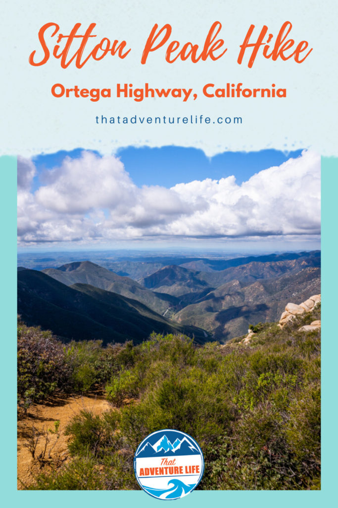Sitton Peak Hike - Ortega Highway, California Pin 2
