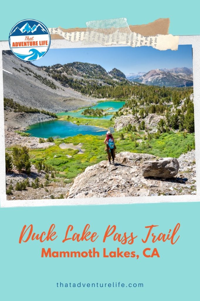 Duck Lake Pass trail in Mammoth Lakes, CA Pin 2