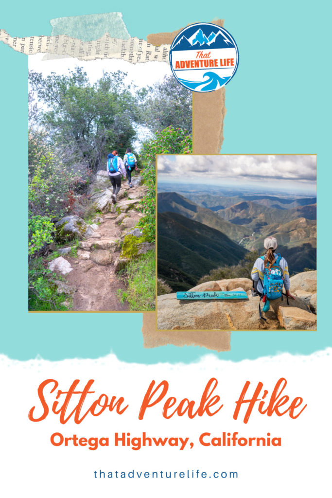 Sitton Peak Hike - Ortega Highway, California Pin 3