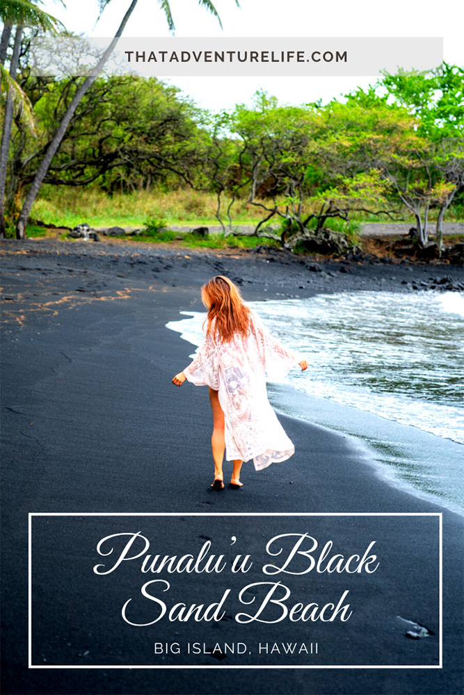 Punalu'u Black Sand Beach  - Big Island, Hawaii Pin 3
