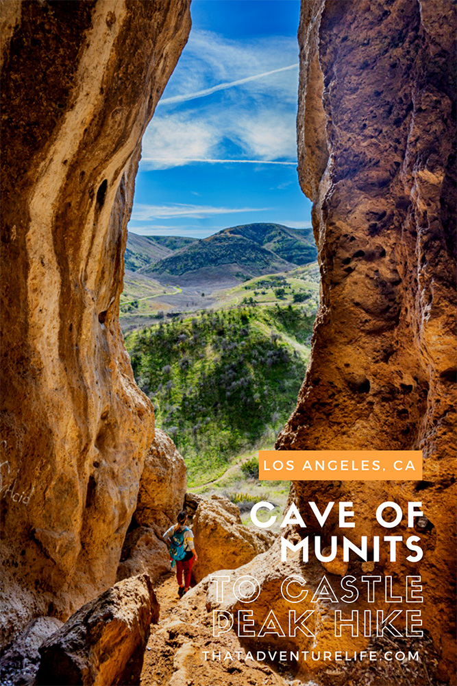 Cave of Munits to Castle Peak  Hike in Los Angeles, CA Pin 1