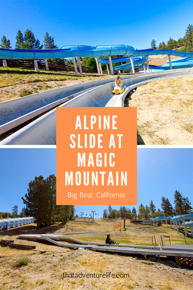 Alpine Slide at Magic Mountain - Big Bear, CA Pin 2