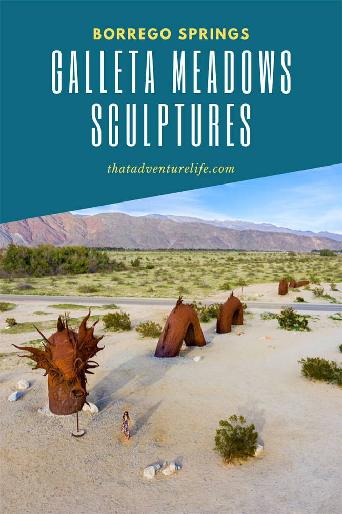 Exploring Galleta Meadows Sculptures- Borrego Springs Pin 3
