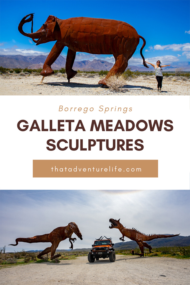 Exploring Galleta Meadows Sculptures- Borrego Springs Pin 2