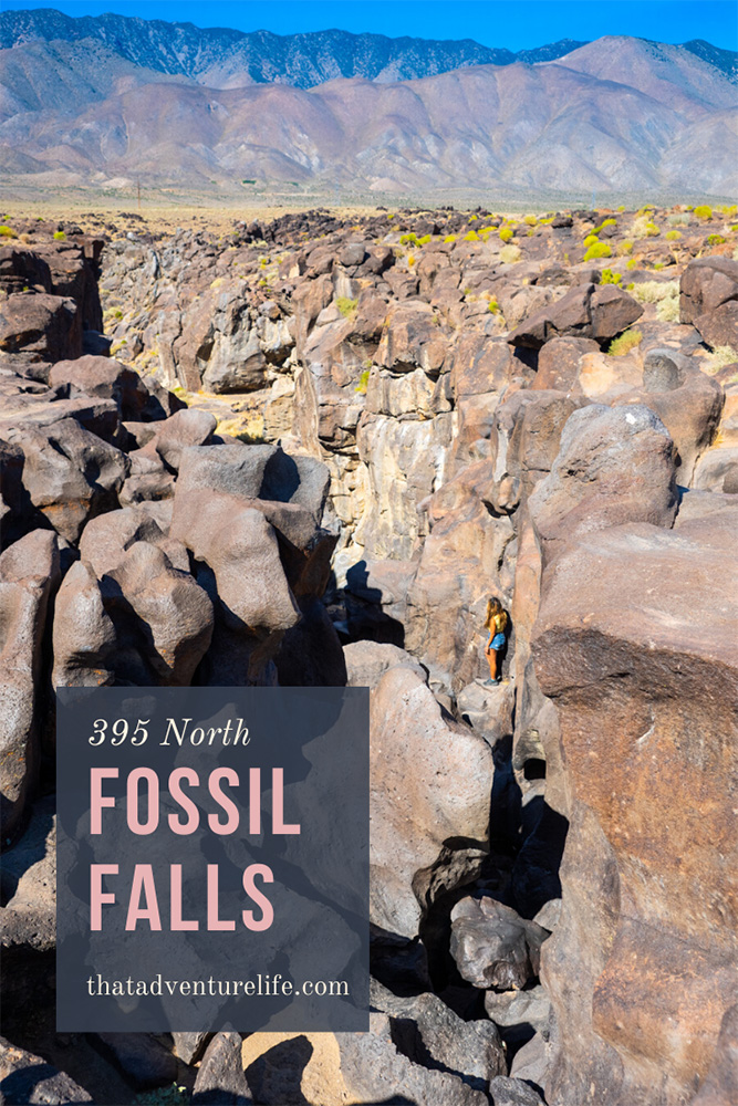 Fossil Falls along Highway 395 - Coso, CA Pin 1