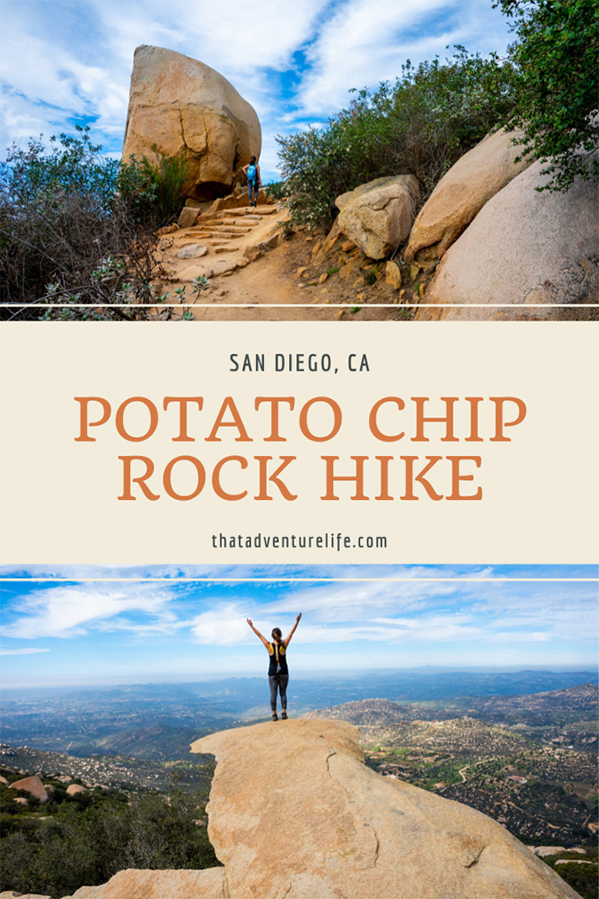 Potato Chip Rock, the Most Iconic Hike in San Diego, CA Pin 3