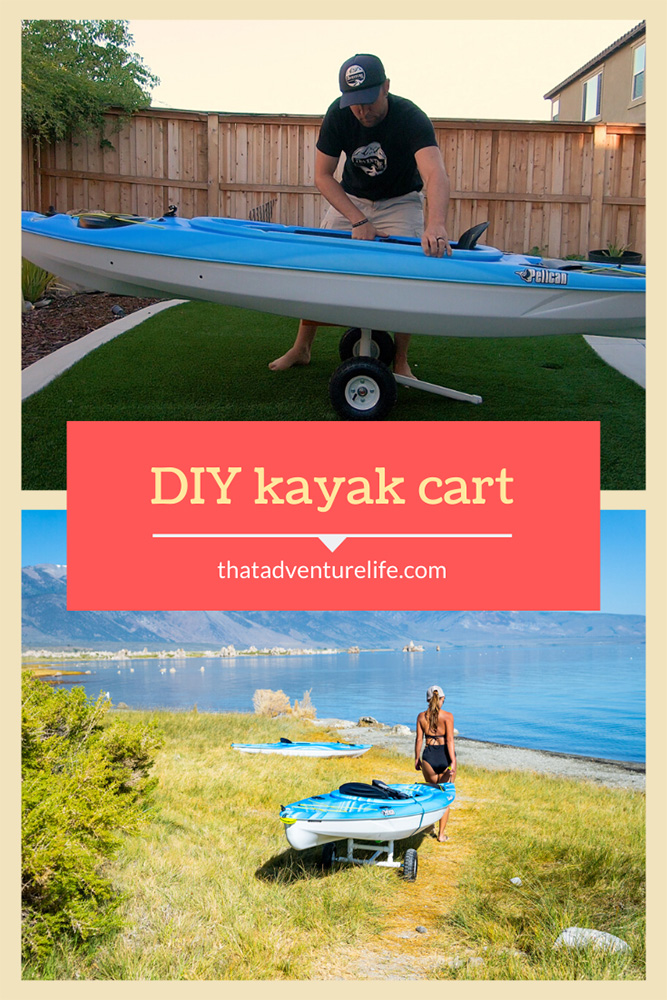 DIY kayak cart - Inexpensive way to build one yourself Pin 1