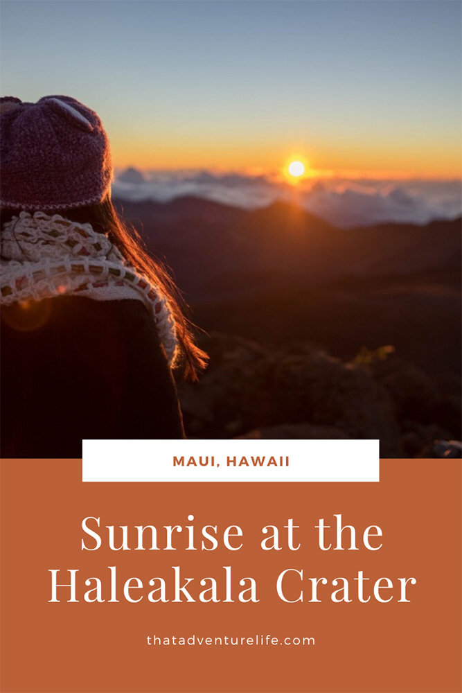 Sunrise at the Haleakala Crater in Maui, HI Pin 3