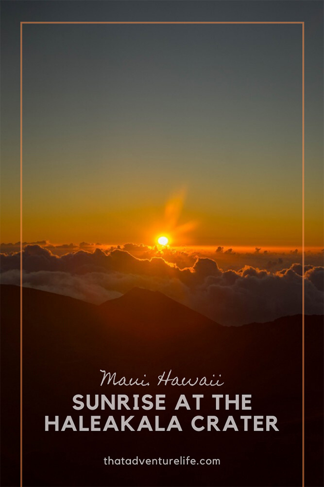 Sunrise at the Haleakala Crater in Maui, HI Pin 1