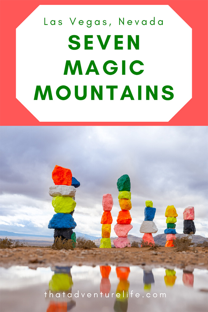 The mystical Seven Magic Mountains, Las Vegas, Nevada Pin 3