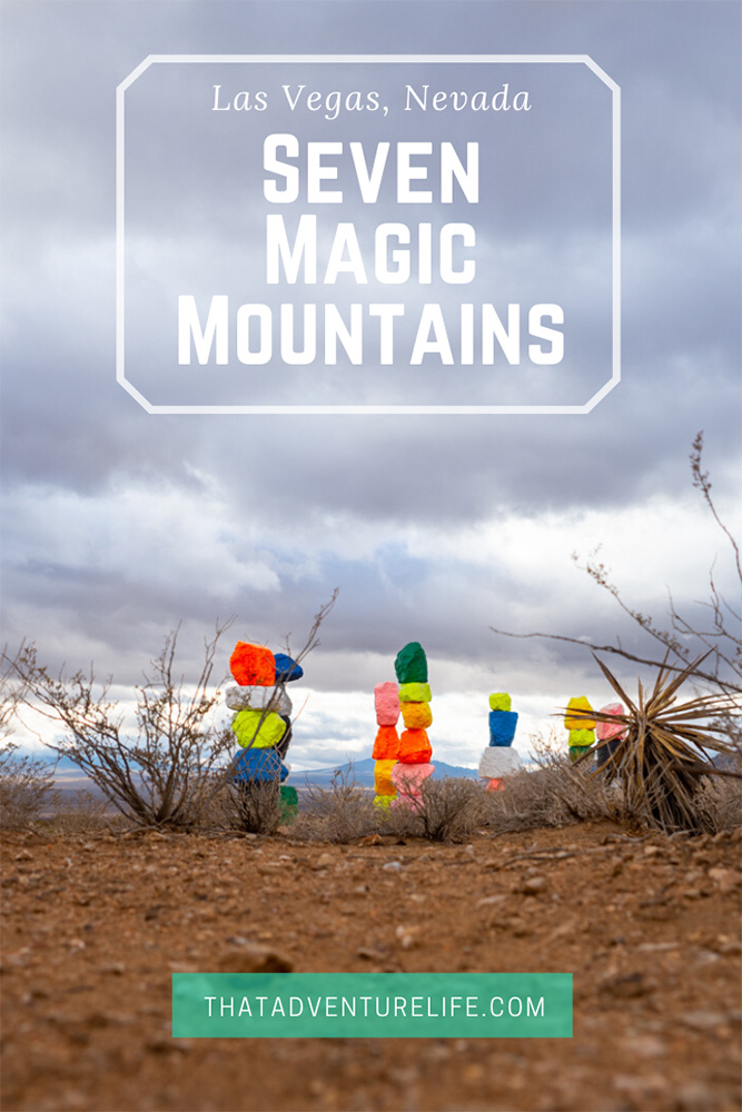 The mystical Seven Magic Mountains, Las Vegas, Nevada Pin 2