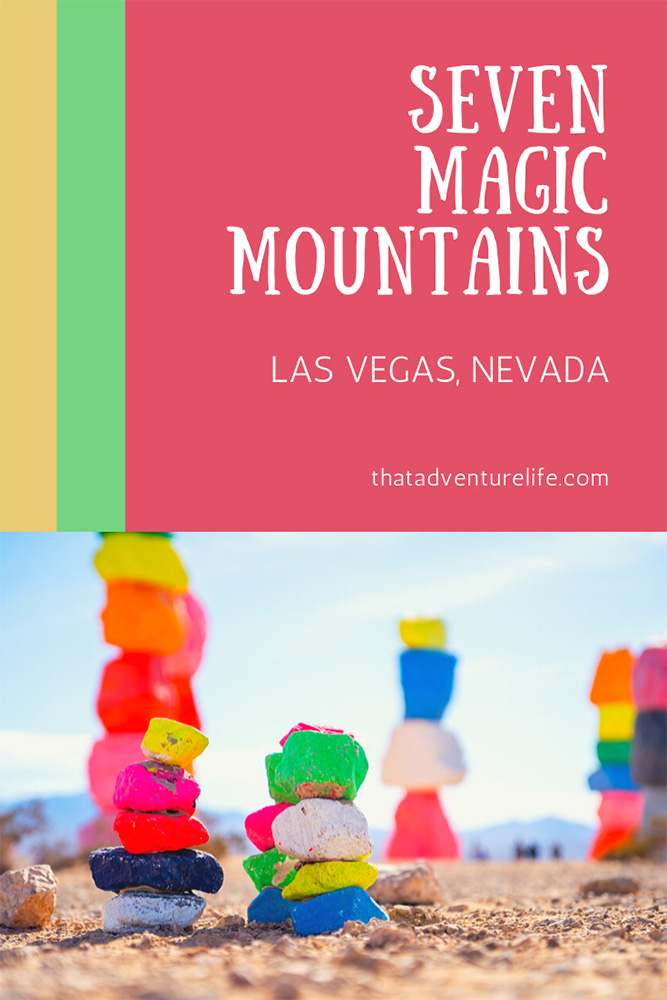 The mystical Seven Magic Mountains, Las Vegas, Nevada Pin 1