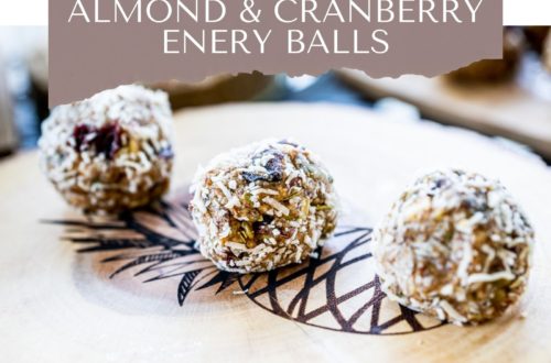 Almond and Cranberry Energy Balls Feature Photo