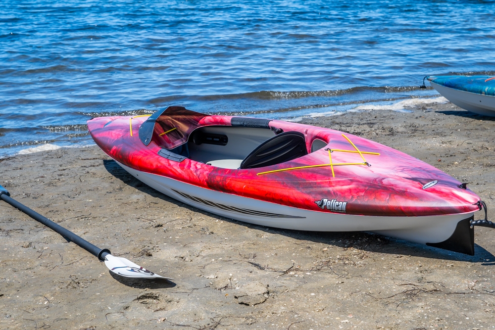 Sprint 106XP Kayak on the shoreline
