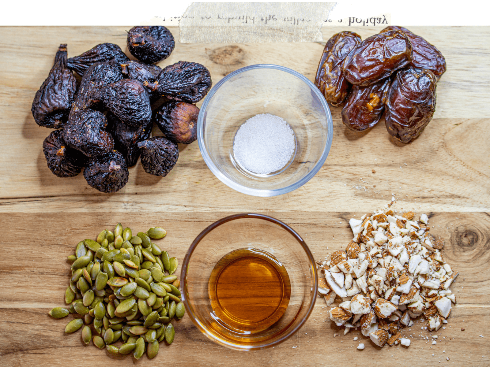 Fig and Date Energy Balls Ingredients