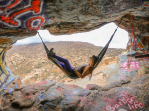 Hummingbird trail in Simi Valley, near Los Angeles with secret swing