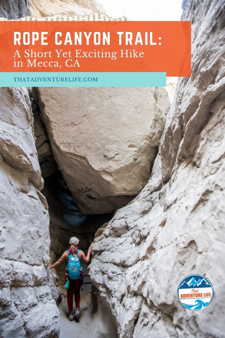 Rope Canyon Trail in Mecca, CA Pinterest Pin 2