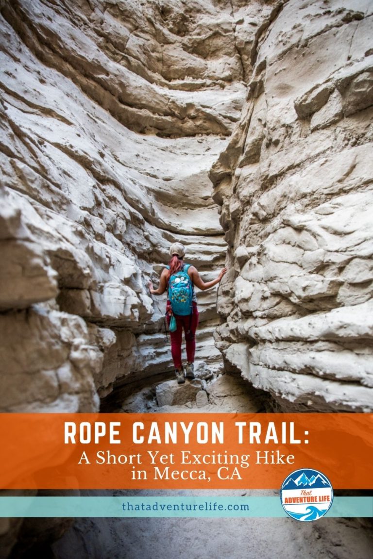 Rope Canyon Trail in Mecca, CA Pinterest Pin 1