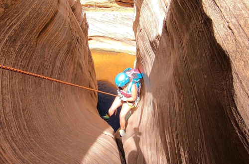 Canyoneering Water Canyon near Zion National Park feature photo