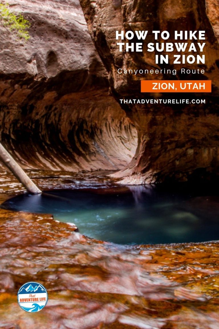 How to Hike the Subway in Zion, Top-Down (Canyoneering Route Pin 1