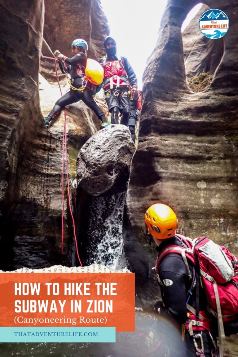 How to Hike the Subway in Zion, Top-Down (Canyoneering Route Pin 3
