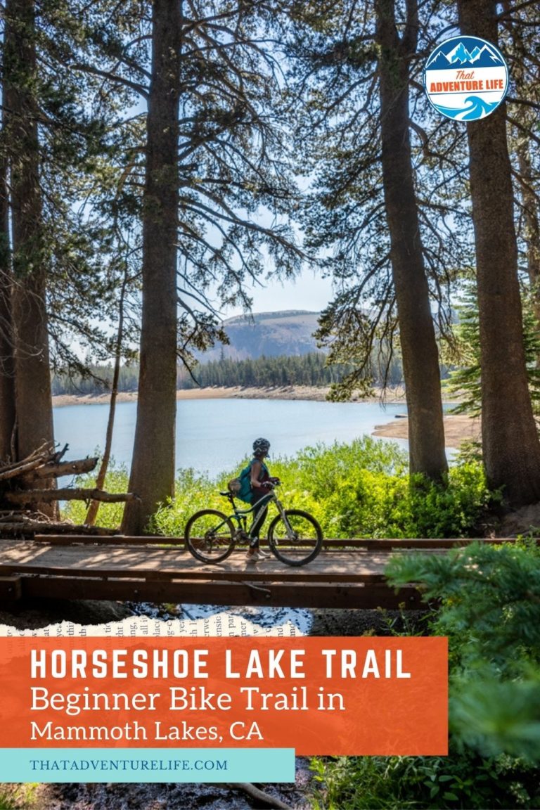 Horseshoe Lake Trail in Mammoth Lakes, Pinterest 2