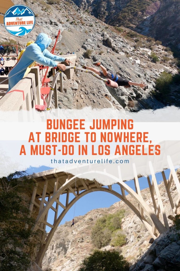 Bungee Jumping at Bridge to Nowhere, a Must-Do in Los Angeles Pin 1