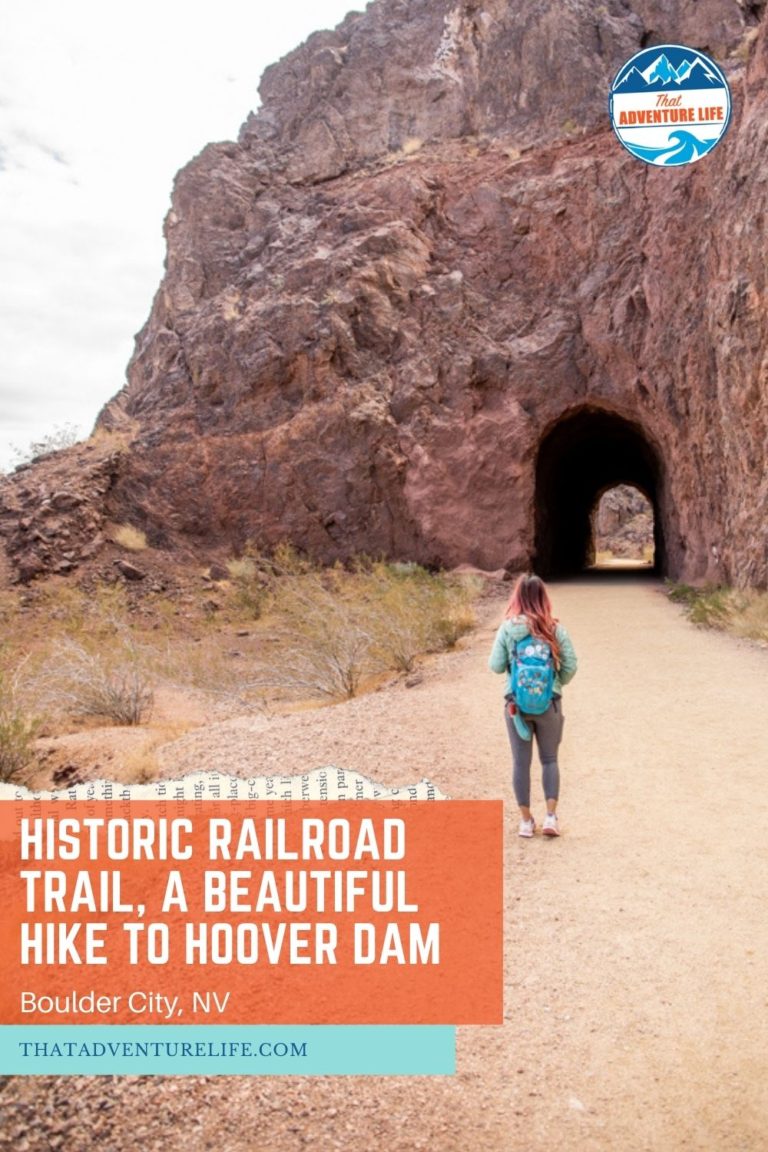 Historic Railroad Trail, a Beautiful Hike to Hoover Dam, Nevada Pin 2