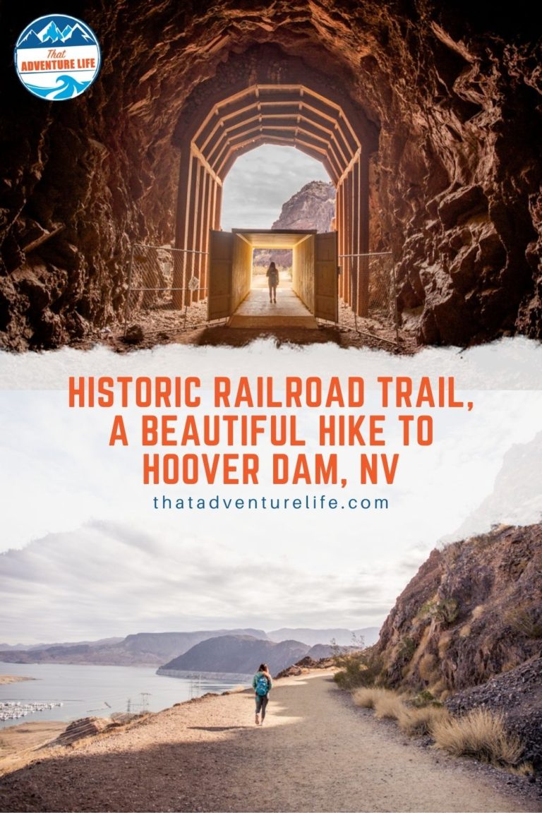 Historic Railroad Trail, a Beautiful Hike to Hoover Dam, Nevada Pin 1