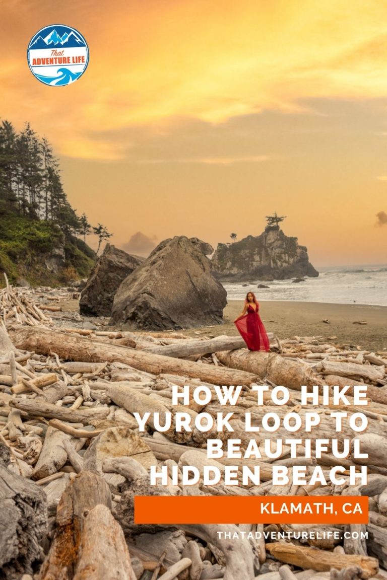 How to Hike Yurok Loop to Beautiful Hidden Beach in Klamath, CA Pin 1