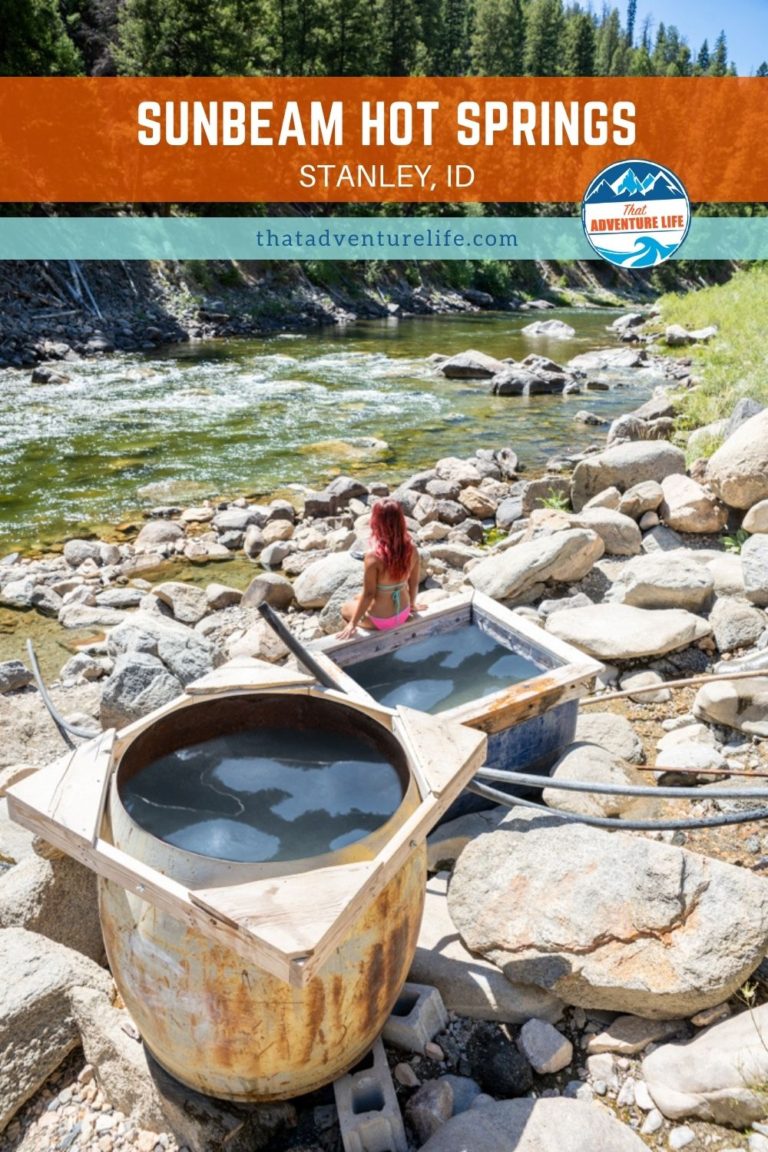 How to Spend a Day at Sunbeam Hot Springs in Stanley, ID Pin 1