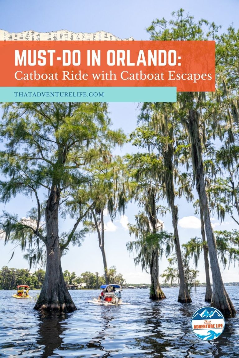 Catboat Ride in Orlando with Catboat Escapes Pin 1