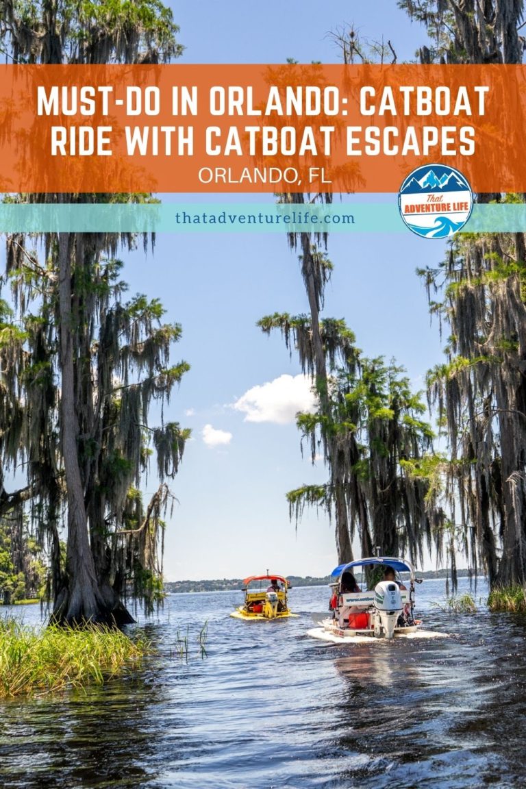 Catboat Ride in Orlando with Catboat Escapes Pin 2