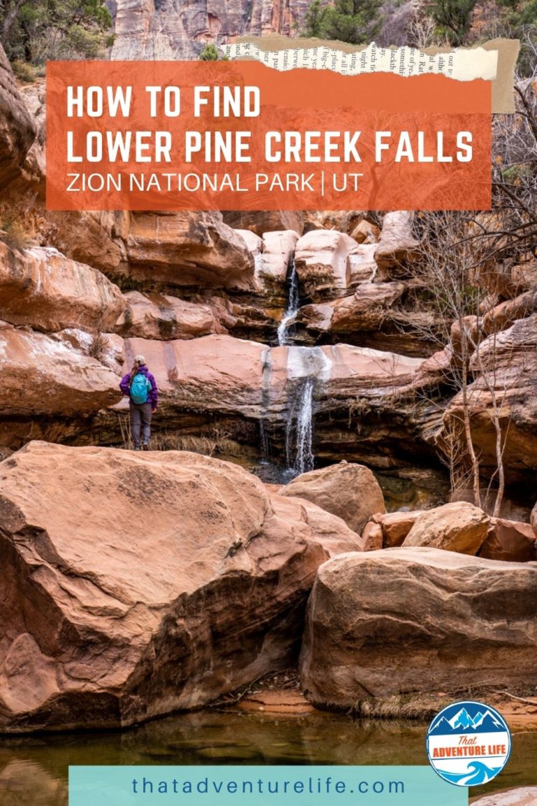 Lower Pine Creek Falls: A Secret Trail in Zion National Park Pin 2