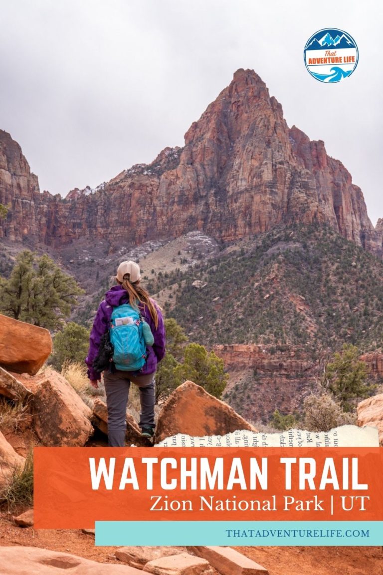 Watchman Trail: a Great Beginner Trail in Zion National Park Pin 1