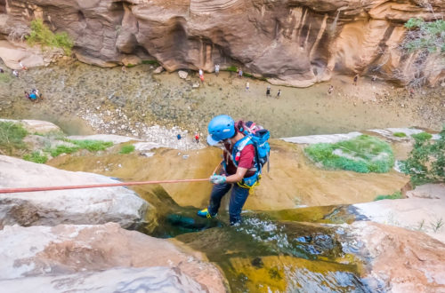 Canyoneering Mystery Canyon in Zion National Park