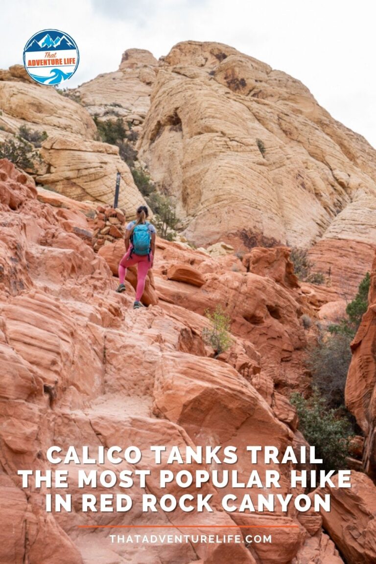 Calico Tanks Trail in Red Rock Canyon in Las Vegas, NV Pin 2