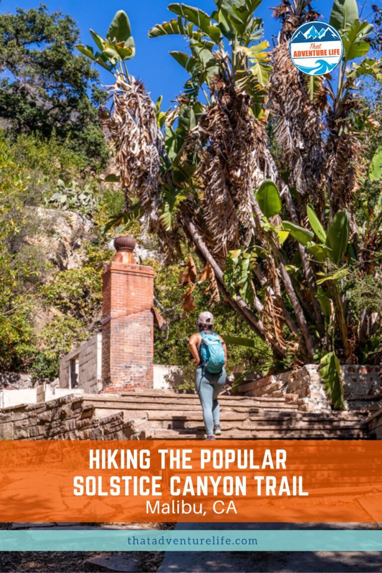 Hiking the Popular Solstice Canyon Trail | Malibu, CA Pin 1