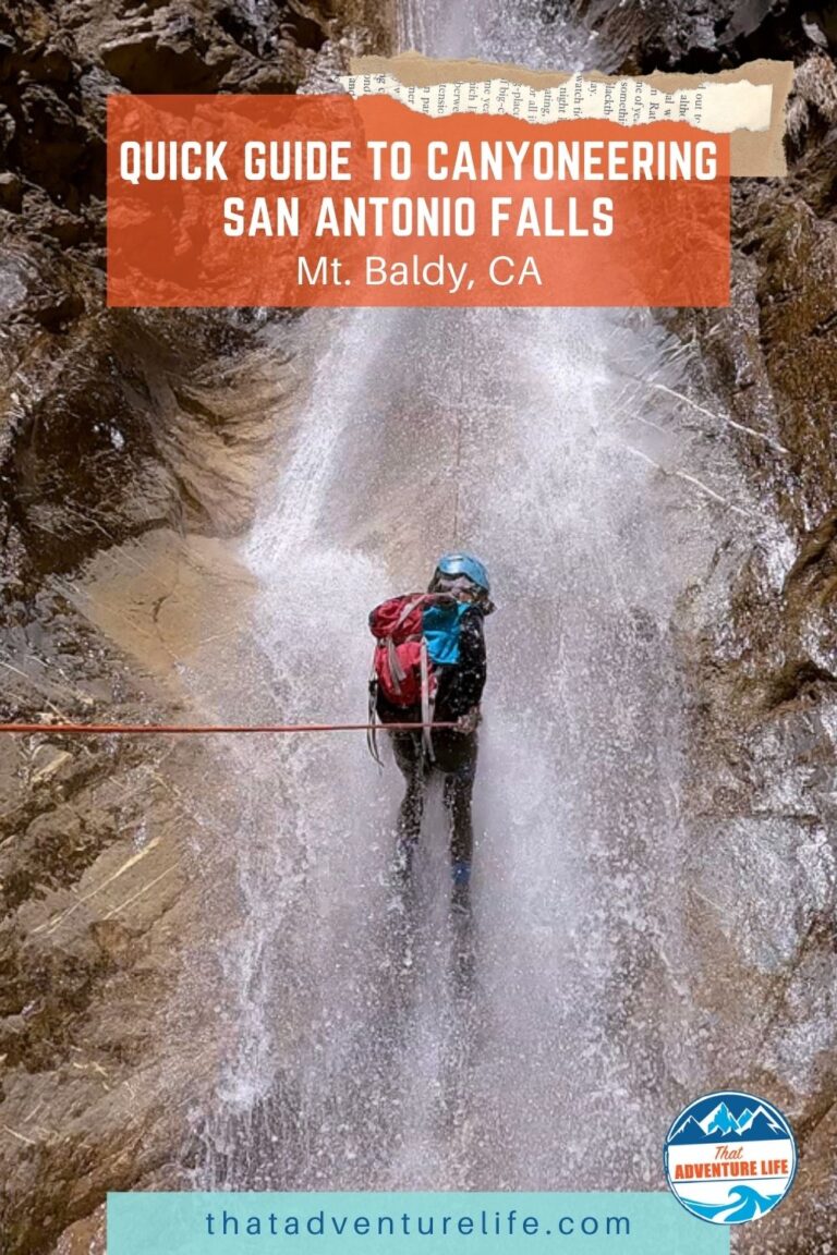 Quick Guide to Canyoneering San Antonio Falls | Mt. Baldy, CA Pin 2