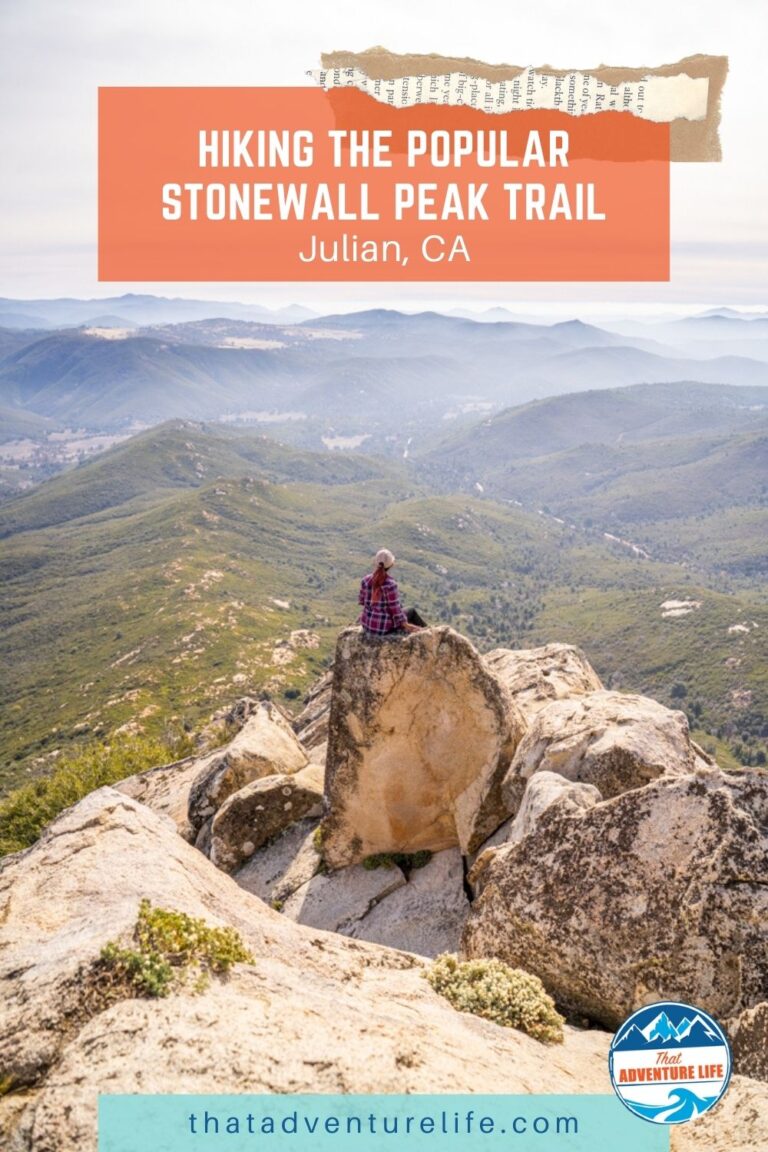 Hiking the Popular Stonewall Peak Trail | Julian, CA Pin 1
