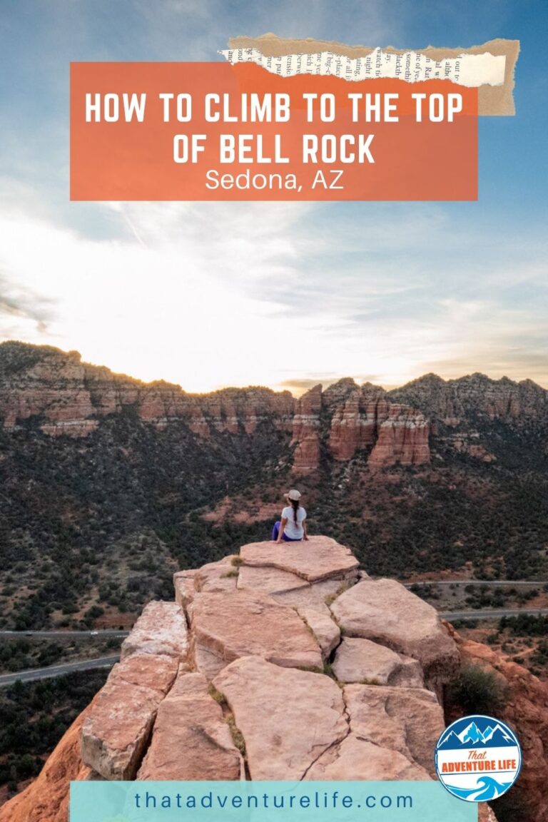 How to Climb to the Top of Bell Rock | Sedona, AZ Pin 1