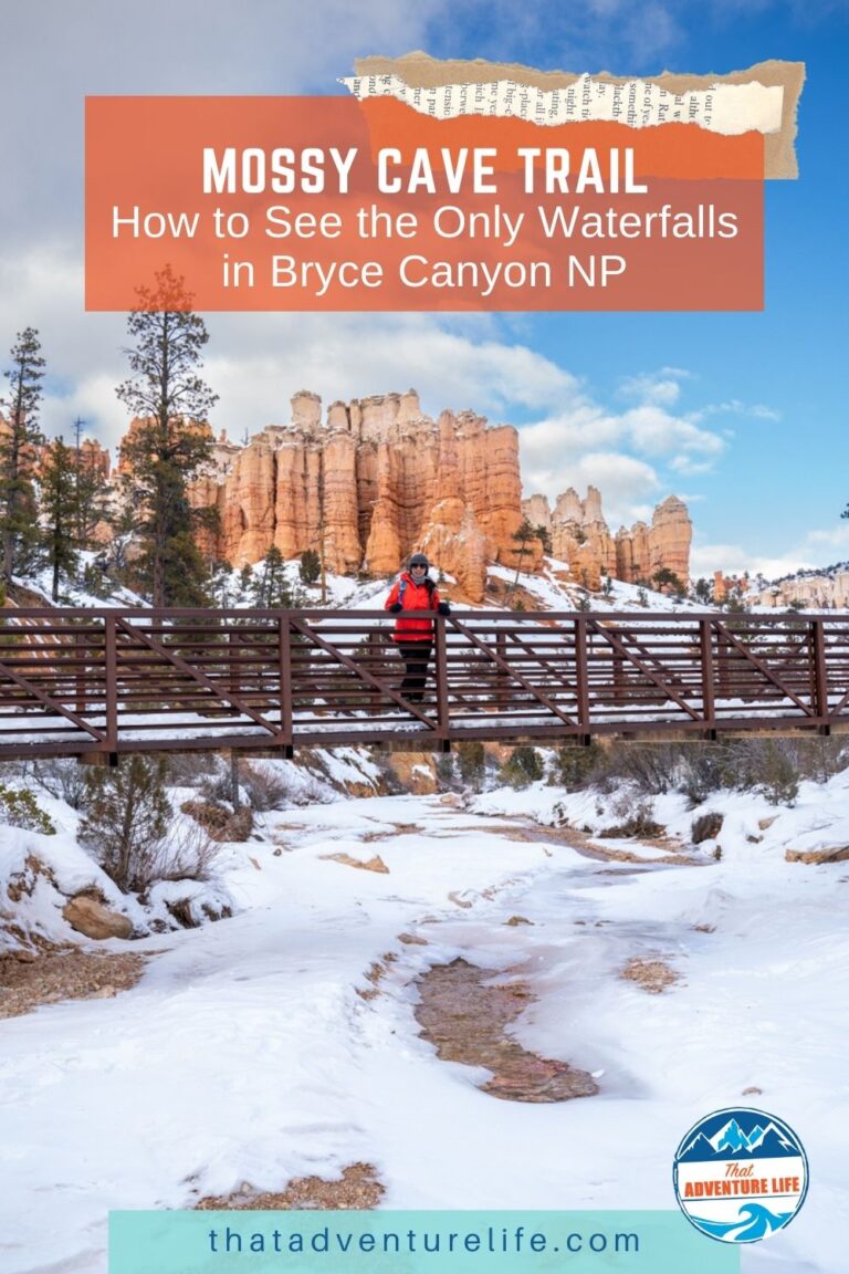 Mossy Cave Trail: How to See the Only Waterfalls in Bryce Canyon NP Pin 1