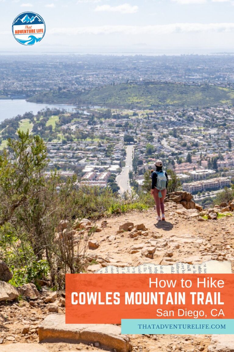 How to Hike Cowles Mountain Trail | San Diego, CA Pin 3