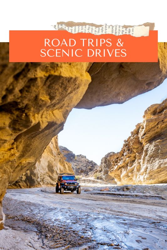 Activities: Road trips & Scenic Drives Label
